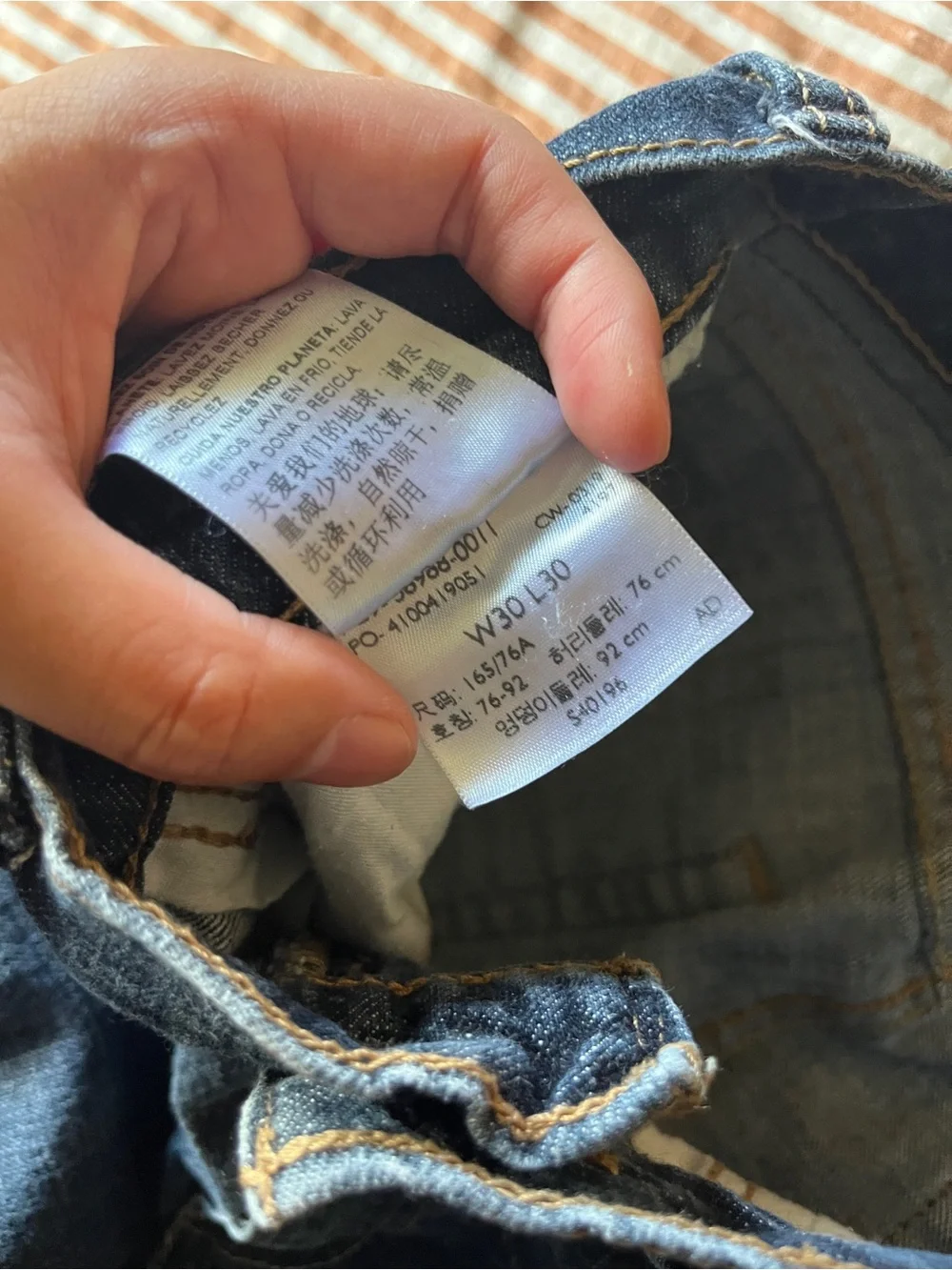 Levi’s  Men’s Straight Jeans in Dark Blue Wash